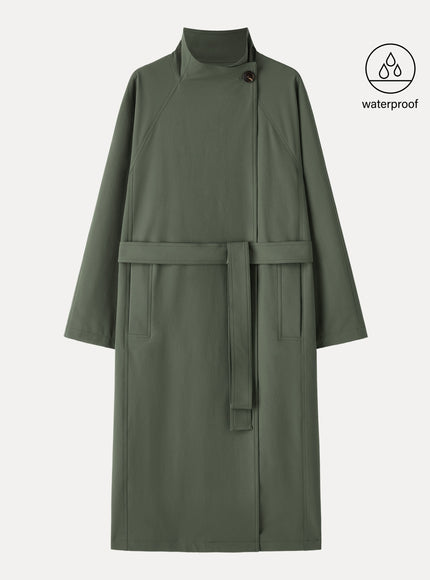 Waterproof Belted Trench Coat