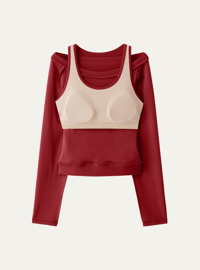 Multi-Wear Layering Built-In Bra Top