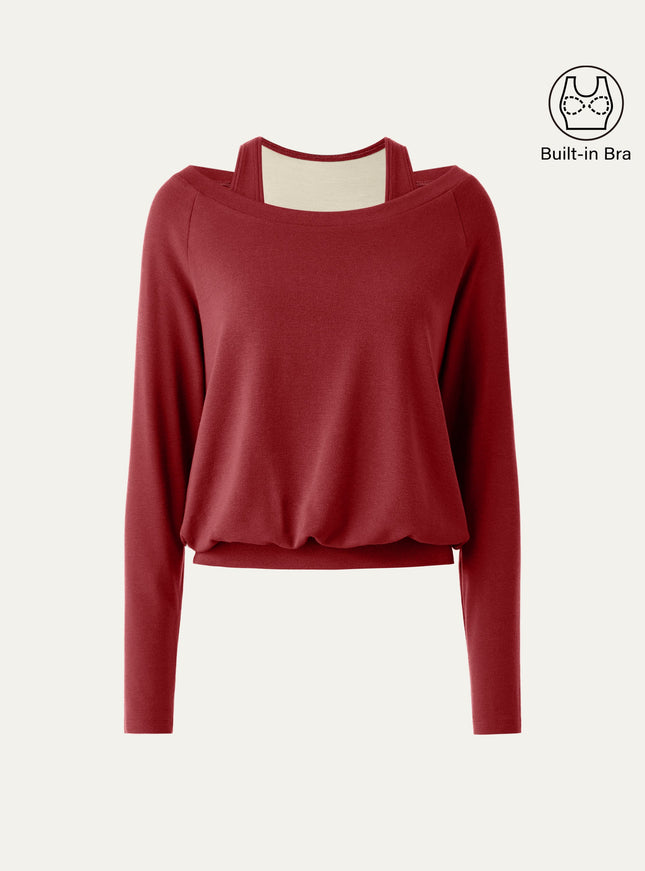 Multi-Wear Layering Built-In Bra Top