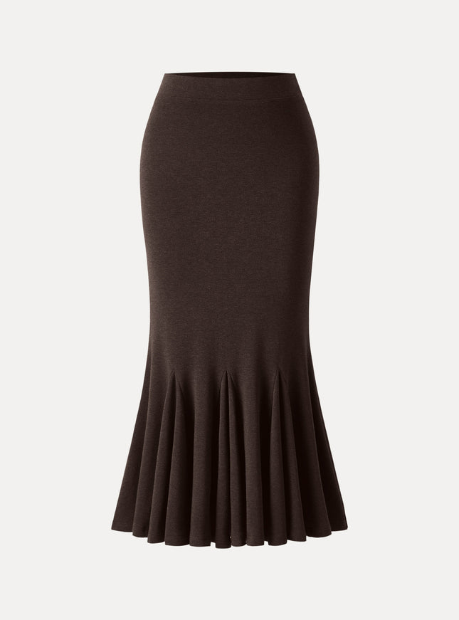 High-Rise Mermaid Midi Skirt