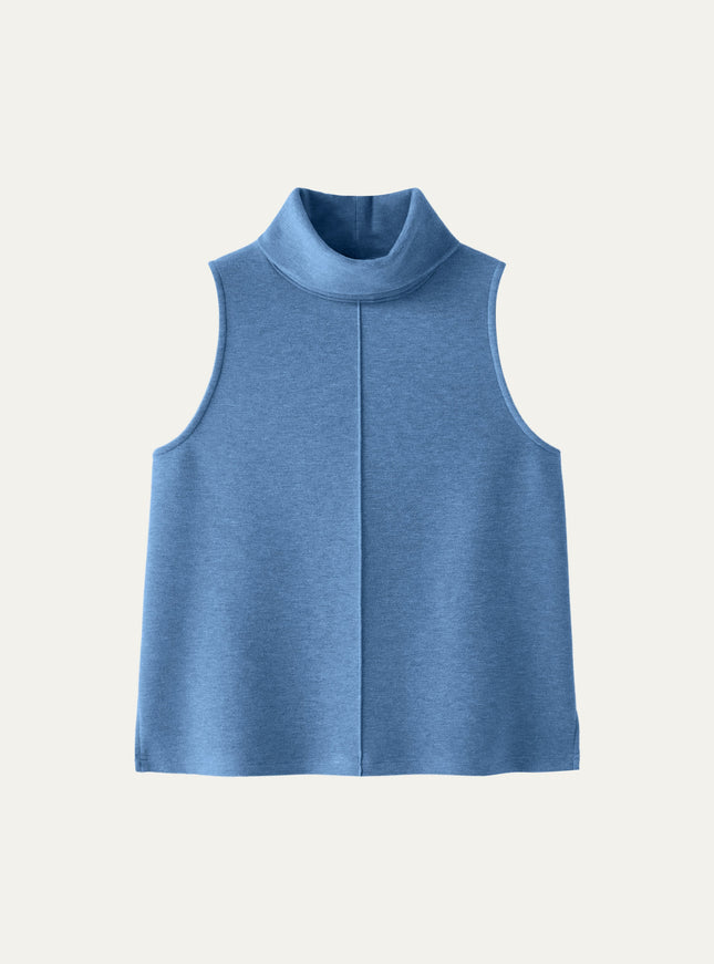 Turtle Neck Split Hem Top