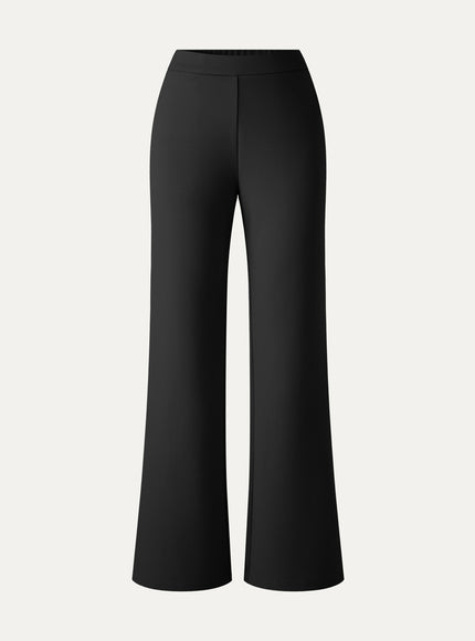 Ponte High-Rise Slim Flared Pants with Pockets