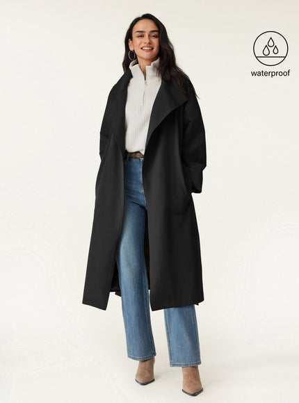 Waterproof Belted Trench Coat