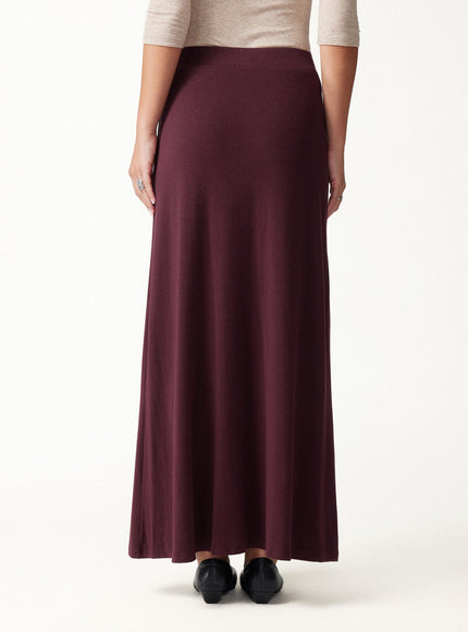 High-Rise A-Line Maxi Skirt