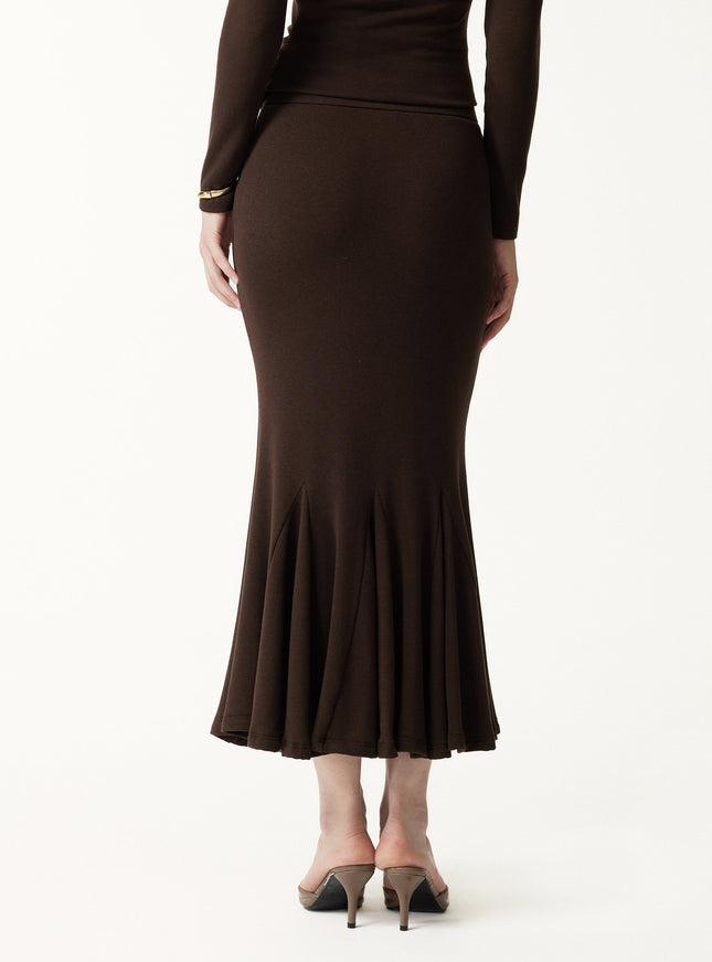High-Rise Mermaid Midi Skirt