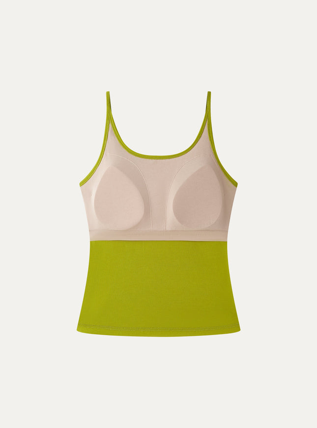Scoop Neck Built-In Bra Top