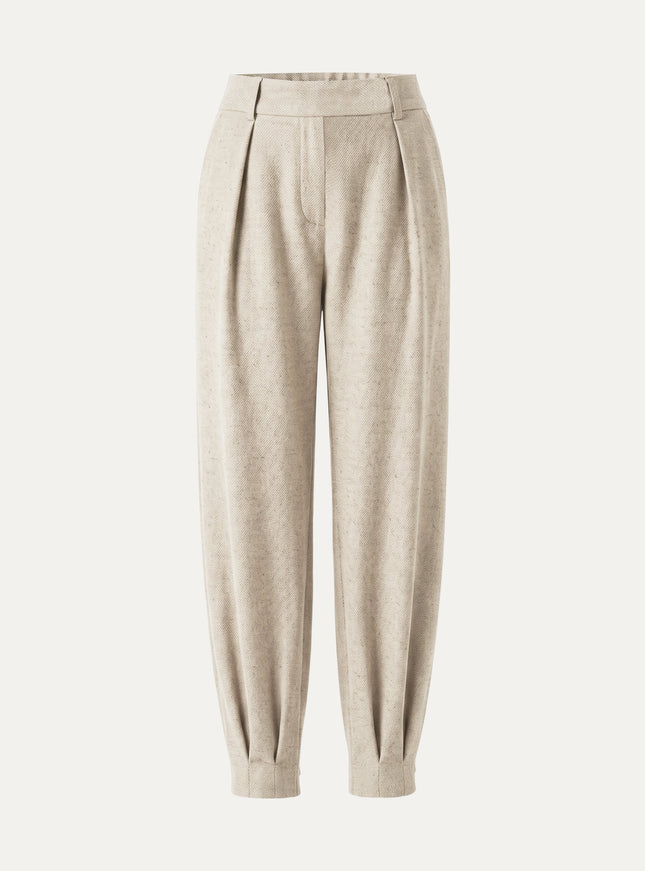 Stretch Linen-Like Wrinkle-Resistant Tapered Pant