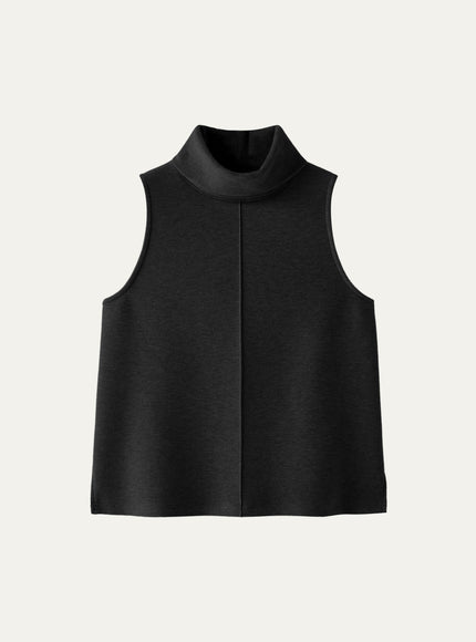 Turtle Neck Split Hem Top