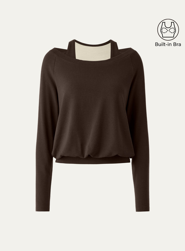 Multi-Wear Layering Built-In Bra Top