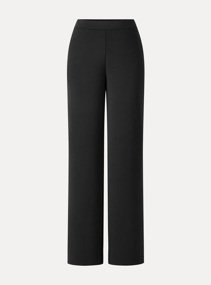 MaxWarm Modal Stretch Fleece High-Rise Straight-Leg Pants with Pockets
