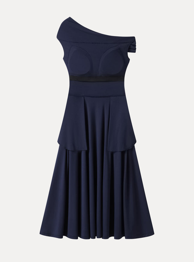 Multi-Wear Midi Built-In Bra Dress with Pockets
