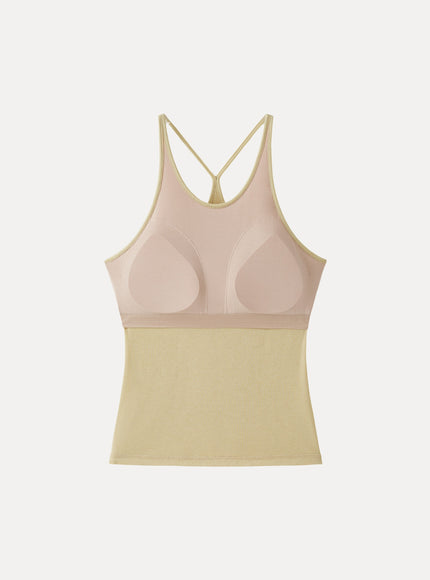Two-Piece Set Cami with Surplice Ruched Built-In Bra Top