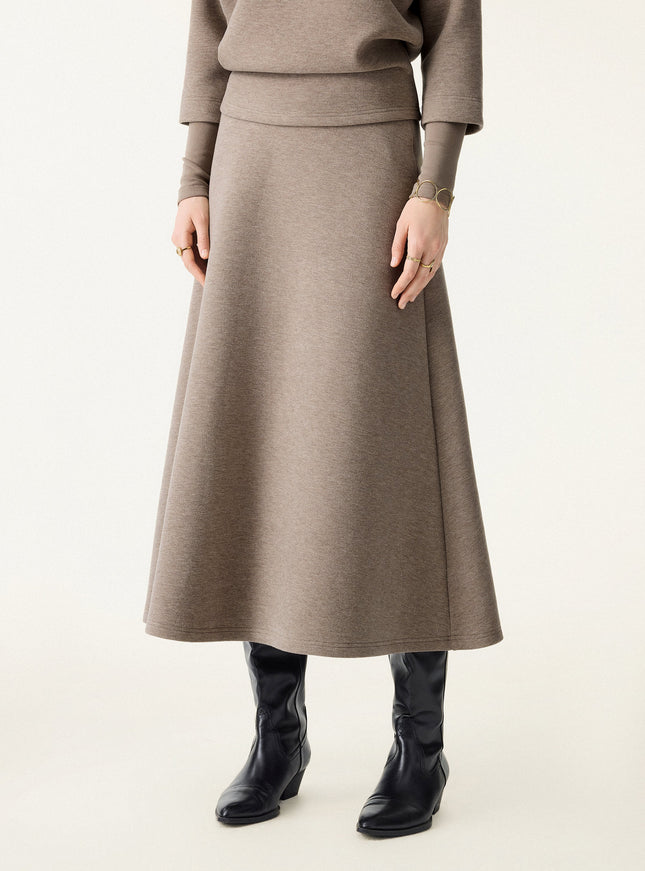 Essential Midi A-line Circle Skirt