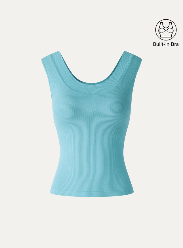 CoolTouch U-Neck Built-In Bra Tank