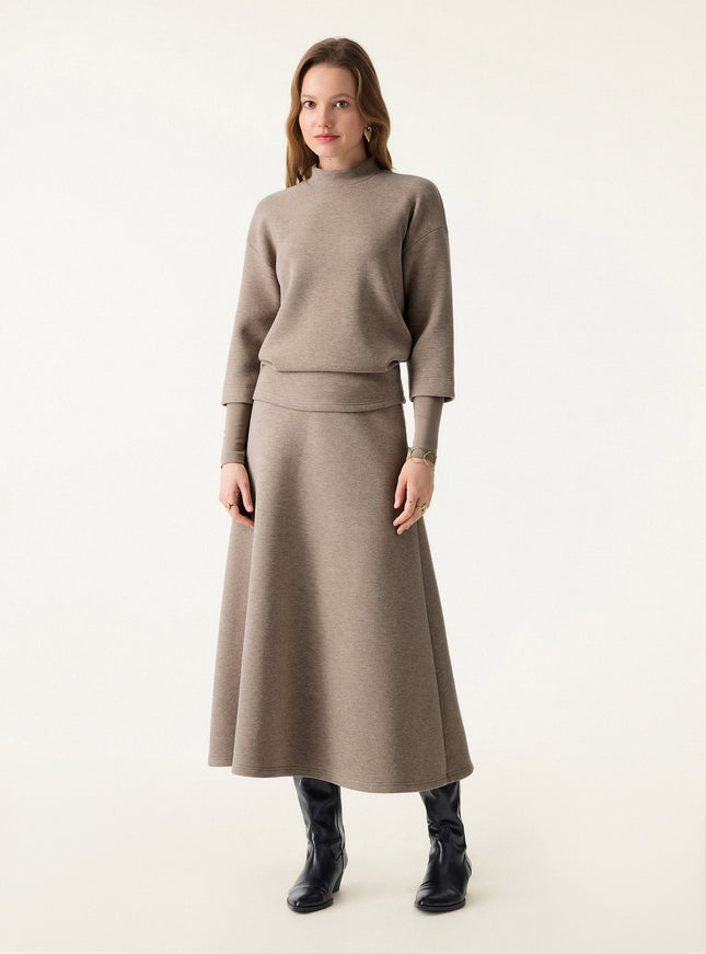 Essential Midi A-line Circle Skirt