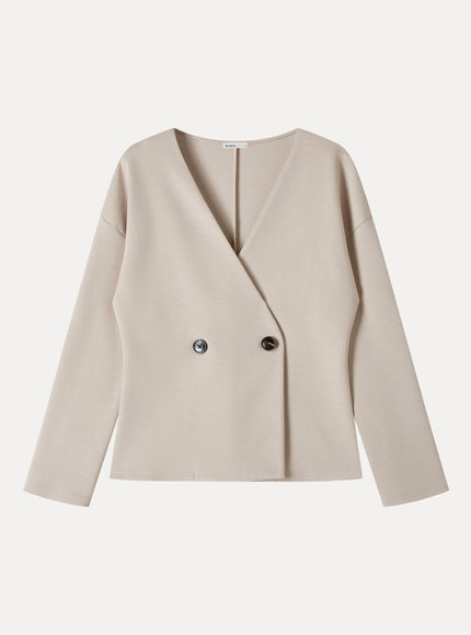 Spacer Knit Long Sleeve Cardigan