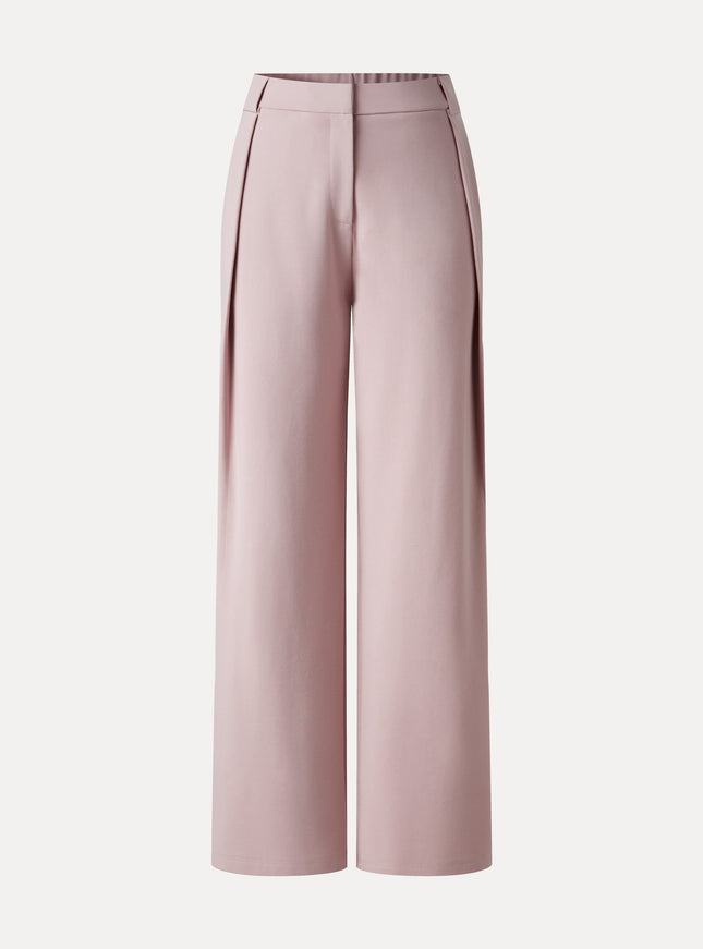 Ponte High-Rise Straight-Leg Pants with Pockets - Heather Charcoal Grey