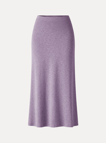 Side-Slit A-Line Midi Skirt