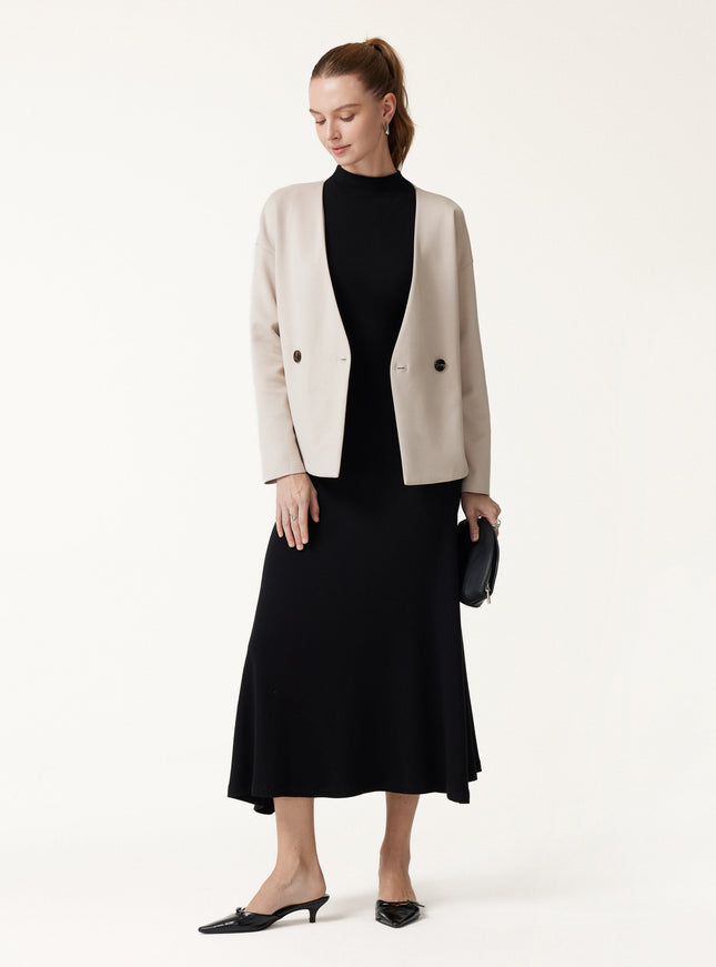 Spacer Knit Long Sleeve Cardigan